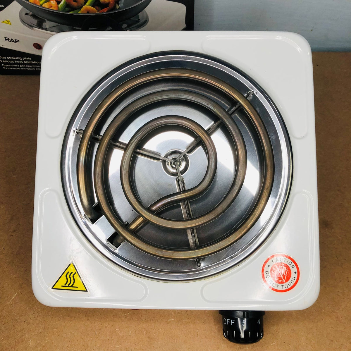 RAF 1000W Electric Hot Plate Stove – Adjustable Temperature Portable Electric Cooker for Home & Kitchen
